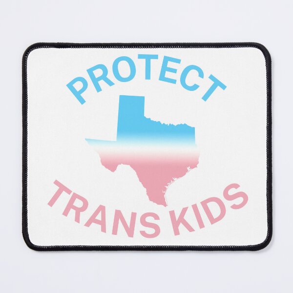 Item preview, Protect Trans Kids Texas - Transgender Flag - Protect Transgender Children - Curved Design designed and sold by SayWhatYouFeel.