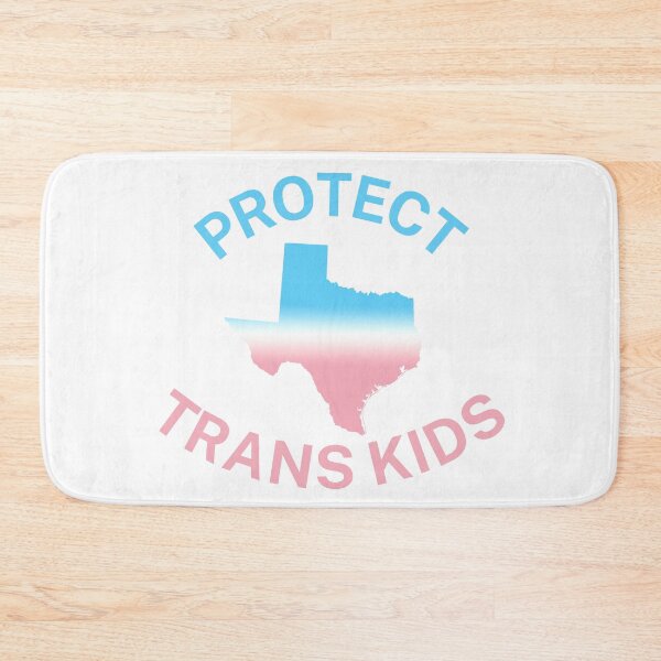 Item preview, Protect Trans Kids Texas - Transgender Flag - Protect Transgender Children - Curved Design designed and sold by SayWhatYouFeel.
