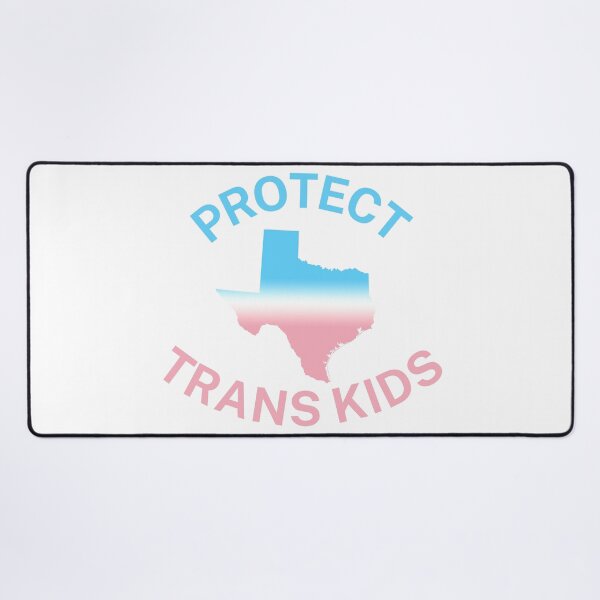 Item preview, Protect Trans Kids Texas - Transgender Flag - Protect Transgender Children - Curved Design designed and sold by SayWhatYouFeel.