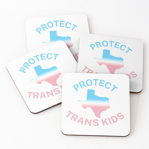 Item preview, Protect Trans Kids Texas - Transgender Flag - Protect Transgender Children - Curved Design designed and sold by SayWhatYouFeel.