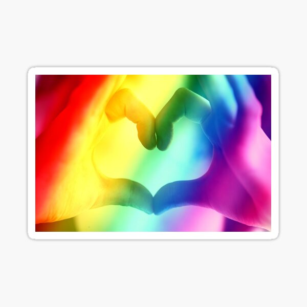 Rainbow Love Sticker For Sale By Alcazen Redbubble