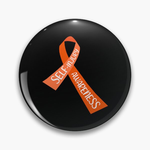 Item preview, Orange Ribbon with Self-Injury Awareness Inside It designed and sold by Dexter Freeman.