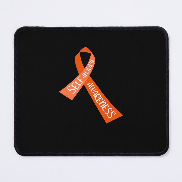 Item preview, Orange Ribbon with Self-Injury Awareness Inside It designed and sold by Dexter Freeman.