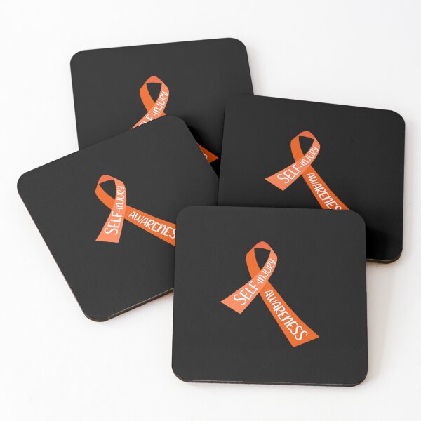Item preview, Orange Ribbon with Self-Injury Awareness Inside It designed and sold by Dexter Freeman.