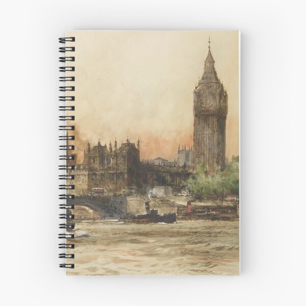 Item preview, The Houses of Parliament from the Thames - Charles Edward Dixon (1930) designed and sold by CartoClassics.