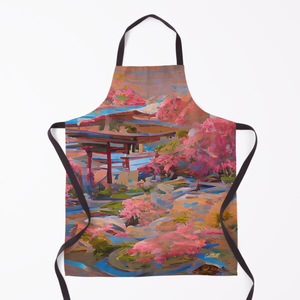 Item preview, Abstract Art - Landscape Painting - Japanese Gardens - Impressionism - Garden designed and sold by CattlettArt.