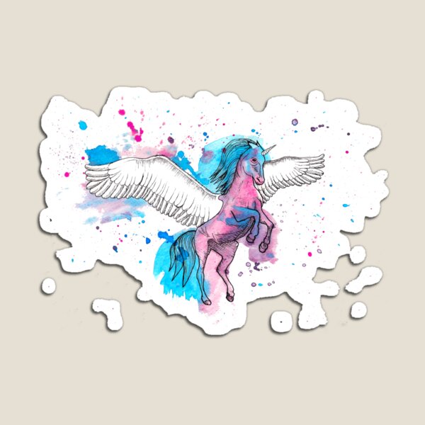 Watercolour Unicorn 2 Magnet