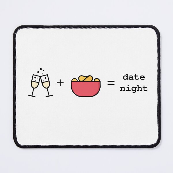 Item preview, Bubbly plus potato chips equals date night designed and sold by MariaHype.