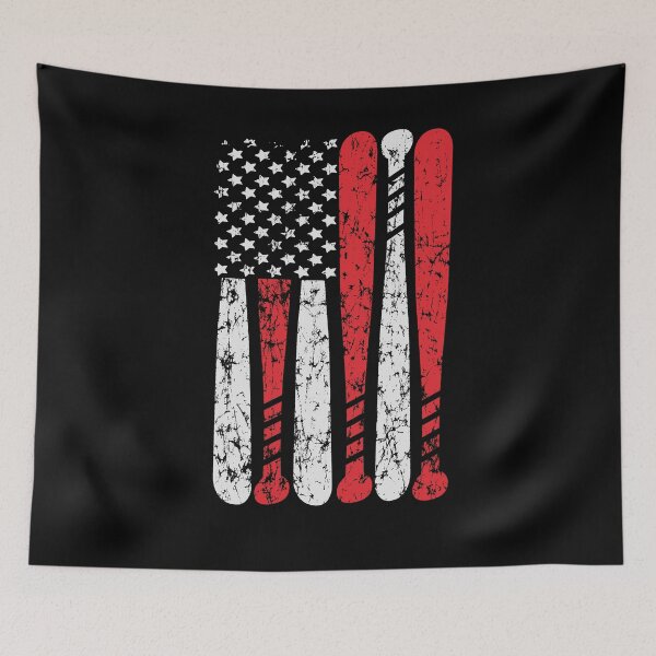 Aperçu de l'œuvre Drapeau de la liberté des États-Unis de baseball créée et vendue par Spoof-Tastic.