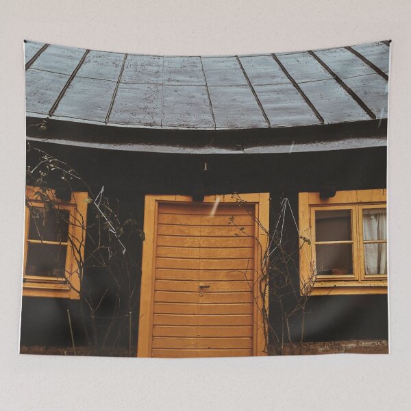 Item preview, Visby House - Island of Gotland- Swedish Art Print  designed and sold by Emilia Oxelheim.