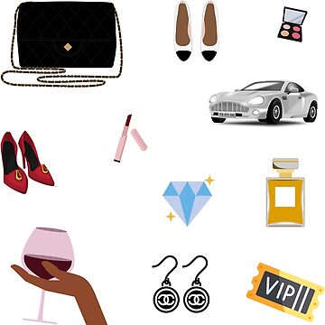 Black Girl in Luxury, Luxury Lifestyle Sticker for Sale by Black11Flamingo