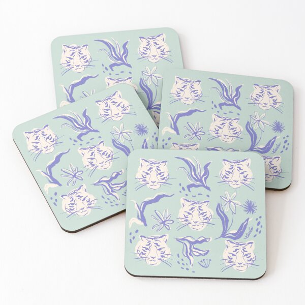 Item preview, Green Abstract Tiger Pattern designed and sold by SunLee Art.