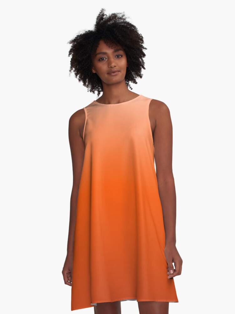 Ombre orange dress hotsell