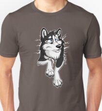 STUCK Husky Black Unisex T-Shirt