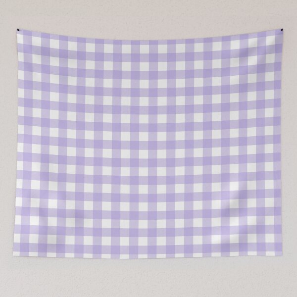 Item preview, Pastel Purple, Lavender, Lilac Buffalo Plaid Gingham Check  designed and sold by Gsallicat.