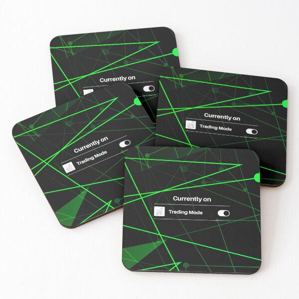 Item preview, Currently on Trading Mode | Traders gift | Gift for Stock market, forex, options, crypto and day traders  | Elegant Black and Green Background designed and sold by TradingTeesKids.