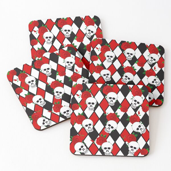Item preview, Skulls and red roses designed and sold by clounewcomb.