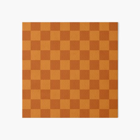 Burnt orange checkered pattern Rug by LatteDesign