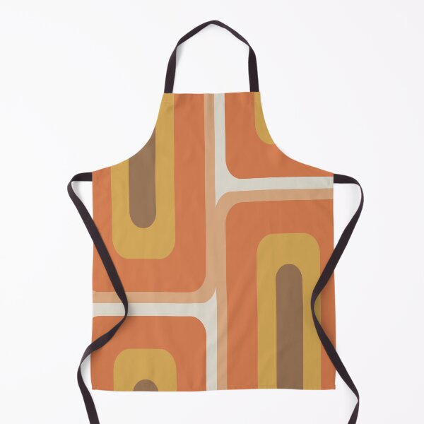 Artikelvorschau, Mid Century Modern Long Rectangles Sonnenorange entworfen und verkauft von thepixelgarden.