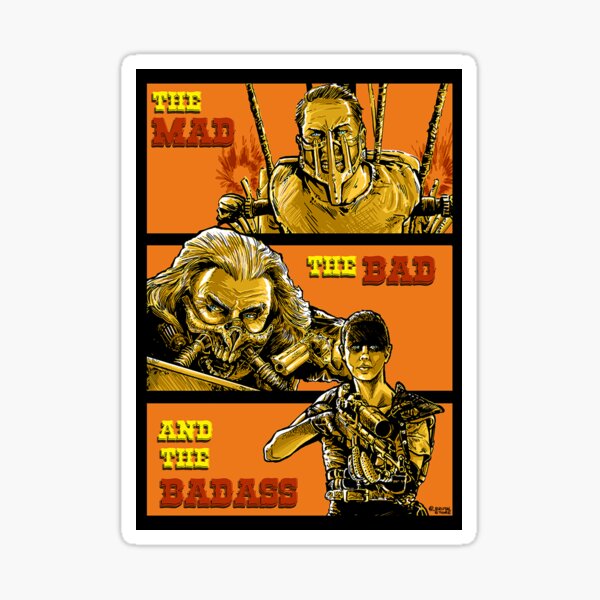 Artikel-Vorschau von Der Verrückte, der Böse und der Badass, designt und verkauft von Brutalstore.