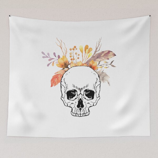 Item preview, Boho Flower Skull designed and sold by alybugg.