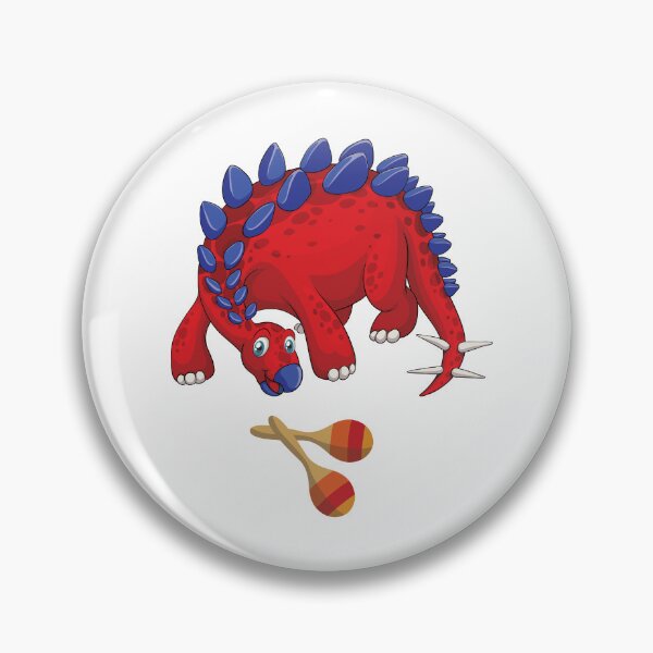 Item preview, Dinosaur Playing Maracas ,Funny Good Dinosaur Maracas Lovers Cool Red Blue Design designed and sold by pedrored369.