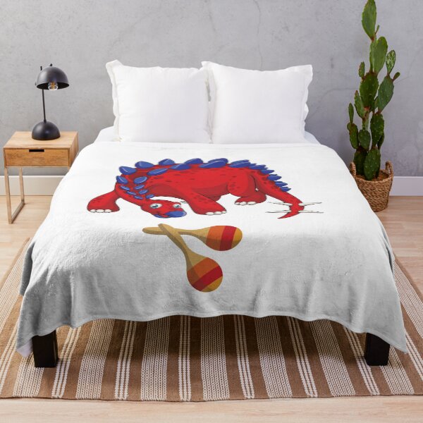 Item preview, Dinosaur Playing Maracas ,Funny Good Dinosaur Maracas Lovers Cool Red Blue Design designed and sold by pedrored369.