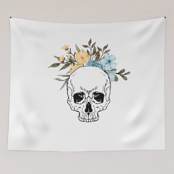 Item preview, Boho Flower Skull designed and sold by alybugg.
