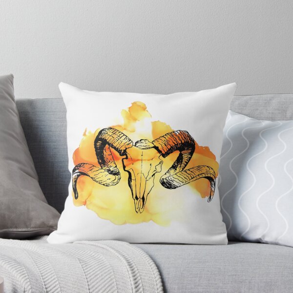Item preview, Watercolor Splash Ram Skull designed and sold by alybugg.