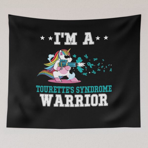 Item preview, Funny Unicorn I'm A Tourette's Syndrome Warrior designed and sold by heppenp.