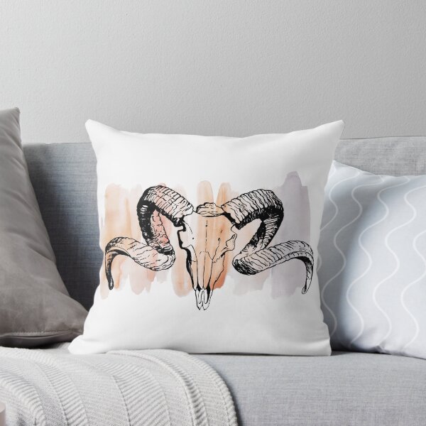 Item preview, Watercolor Splash Ram Skull designed and sold by alybugg.