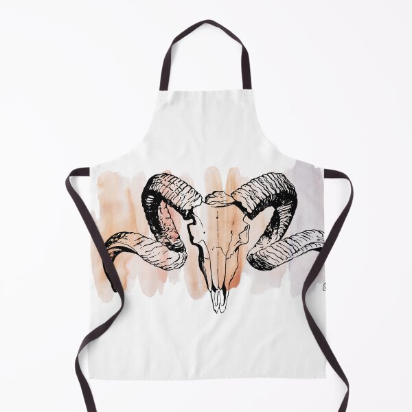 Item preview, Watercolor Splash Ram Skull designed and sold by alybugg.