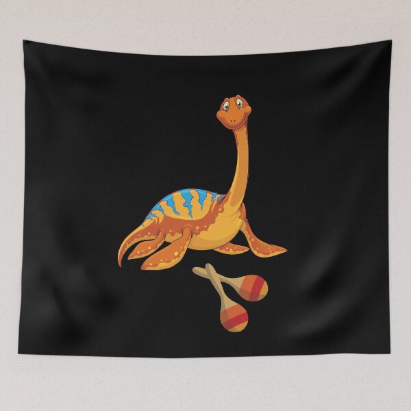 Item preview, Dinosaur Playing Maracas ,Funny Good Dinosaur Maracas Lovers Cute Orange Design designed and sold by pedrored369.