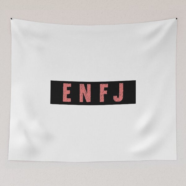 Item preview, Myers Briggs Personality Type Square - ENFJ Pink designed and sold by DanLopesMerch.