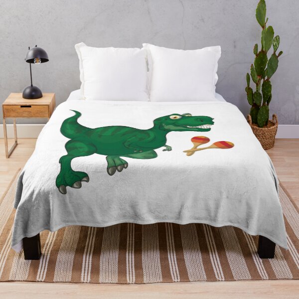 Item preview, Dinosaur Playing Maracas ,Funny Good Dinosaur Maracas Lovers Cool Green Design designed and sold by pedrored369.