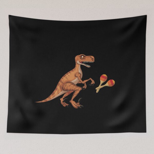 Item preview, Dinosaur Playing Maracas ,Funny Good Dinosaur Maracas Lovers Art designed and sold by pedrored369.