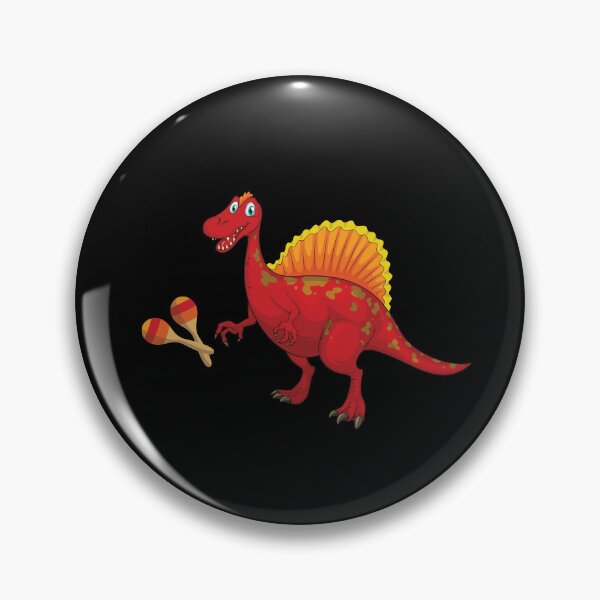 Item preview, Dinosaur Playing Maracas ,Funny Good Dinosaur Maracas Lovers Red Design designed and sold by pedrored369.
