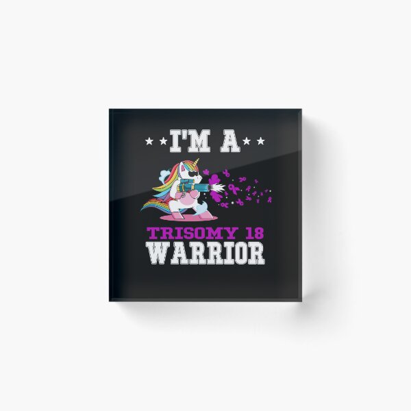 Item preview, Funny Unicorn I'm A Trisomy 18 Warrior designed and sold by heppenp.