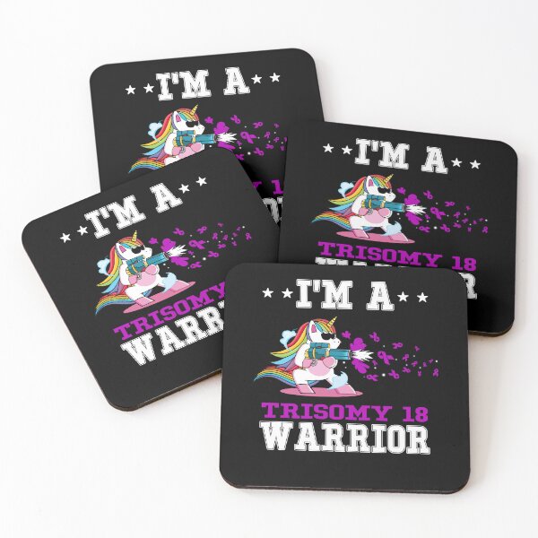 Item preview, Funny Unicorn I'm A Trisomy 18 Warrior designed and sold by heppenp.
