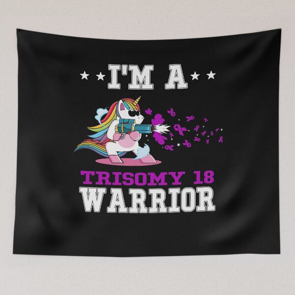 Item preview, Funny Unicorn I'm A Trisomy 18 Warrior designed and sold by heppenp.