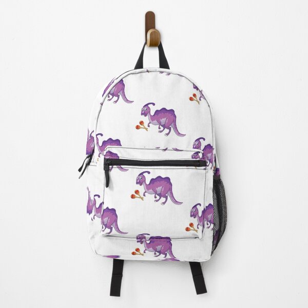 Item preview, Dinosaur Playing Maracas ,Funny Good Purple Dinosaur Maracas Lovers Art designed and sold by pedrored369.
