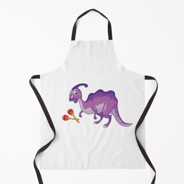 Item preview, Dinosaur Playing Maracas ,Funny Good Purple Dinosaur Maracas Lovers Art designed and sold by pedrored369.