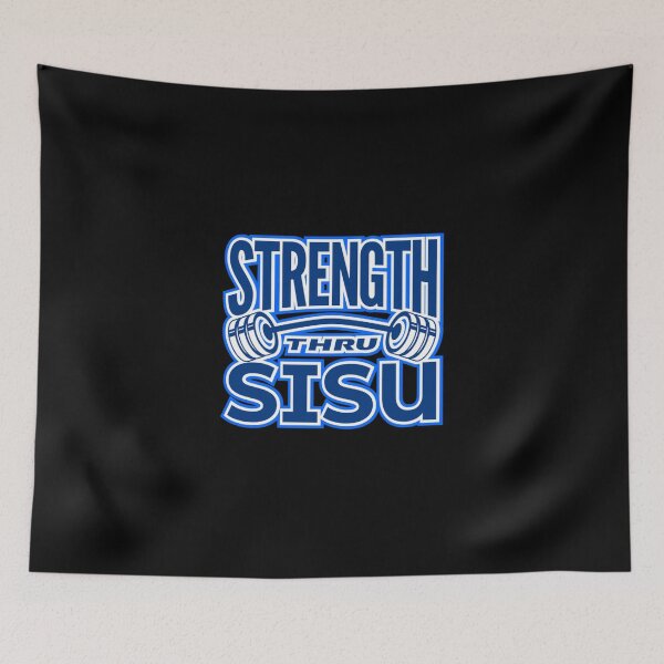 Item preview, Strength Thru Sisu Finnish Finland Suomi Sports Fitness Weight Lifting Essential T-Shirt designed and sold by lewisnash6.