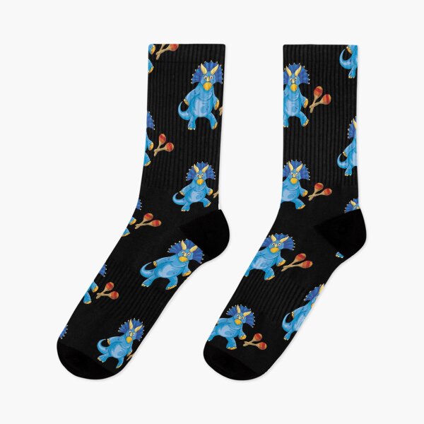 Item preview, Dinosaur Playing Maracas ,Funny Good Dinosaur Maracas Lovers Blue Design designed and sold by pedrored369.