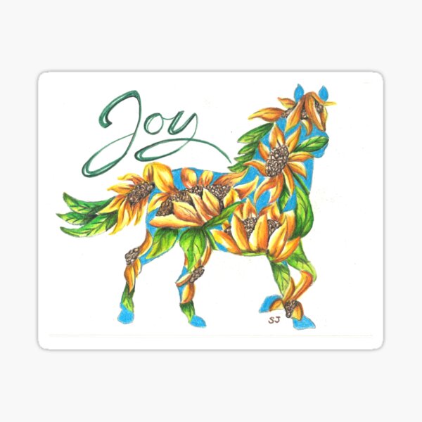 Item preview, Sunflower Joy Horse By Sherry Jarvis  designed and sold by Sherry Jarvis.