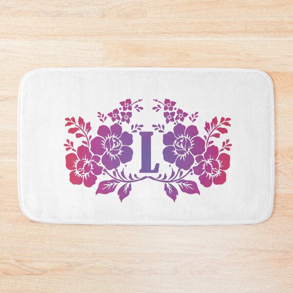 Item preview, Ornamental Letter L, Purple And Red Floral, Monogram Letter Ornament designed and sold by PROMEN Creativity.