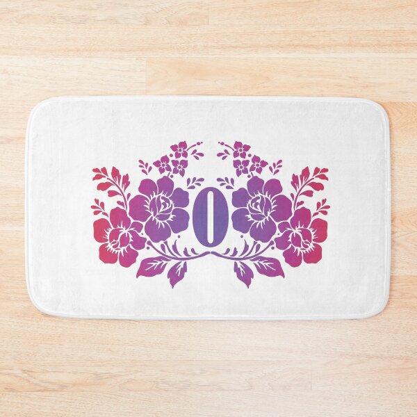 Item preview, Ornamental Letter O, Purple And Red Floral, Monogram Letter Ornament designed and sold by PROMEN Creativity.