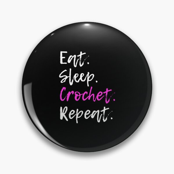 Item preview, Eat Sleep Crochet Repetir Crocheting Crocheter Gift designed and sold by denissebla.