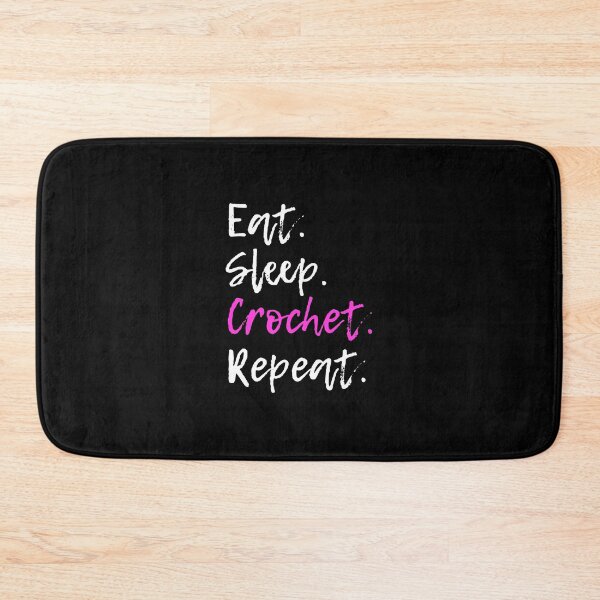 Item preview, Eat Sleep Crochet Repeat Crocheting Crocheter Gift designed and sold by denissebla.