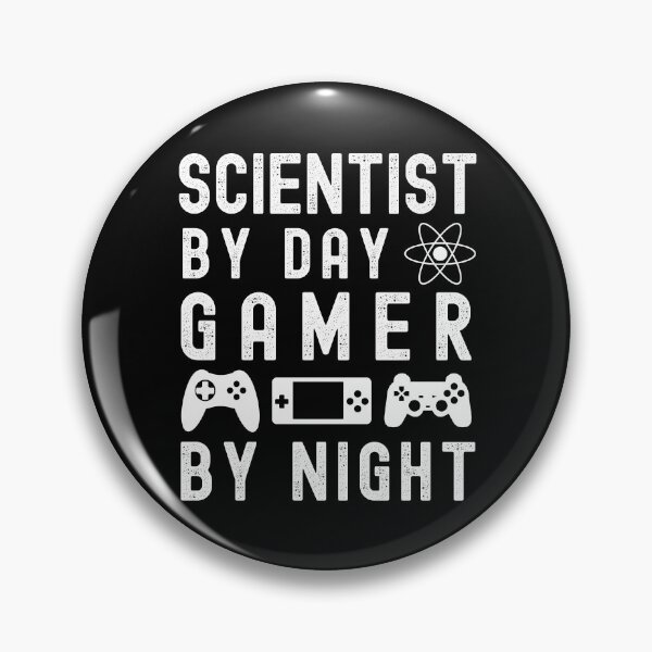 Item preview, Nerdy Scientist Gamer - Scientist By Day, Gamer By Night designed and sold by jadedscientist.